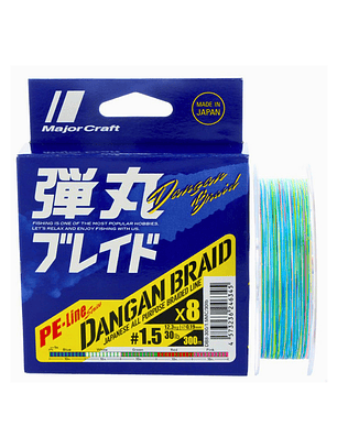 Multifilamento Dangan Braid x8 300m Multicolor