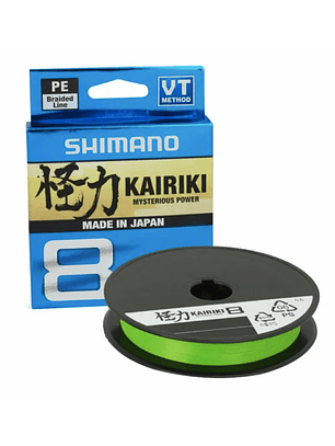Multifilamento Shimano Kairiki 8 300m Verde