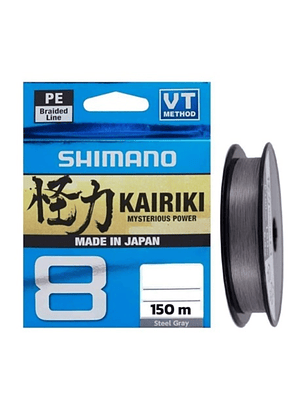 Multifilamento Shimano Kairiki 8 150m Gris