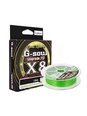 Multifilamento G-Soul X8 150m Verde/Blanco
