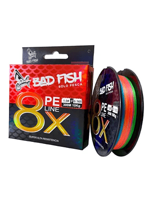 Multifilamento Bad Fish 8x 300m Multicolor