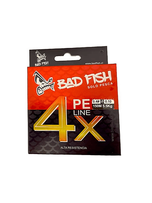 Multifilamento Bad Fish 4x 150m Multicolor