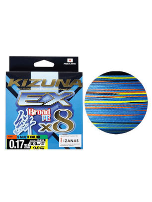 Multifilamento Owner Kizuna EX x8 300m Multicolor