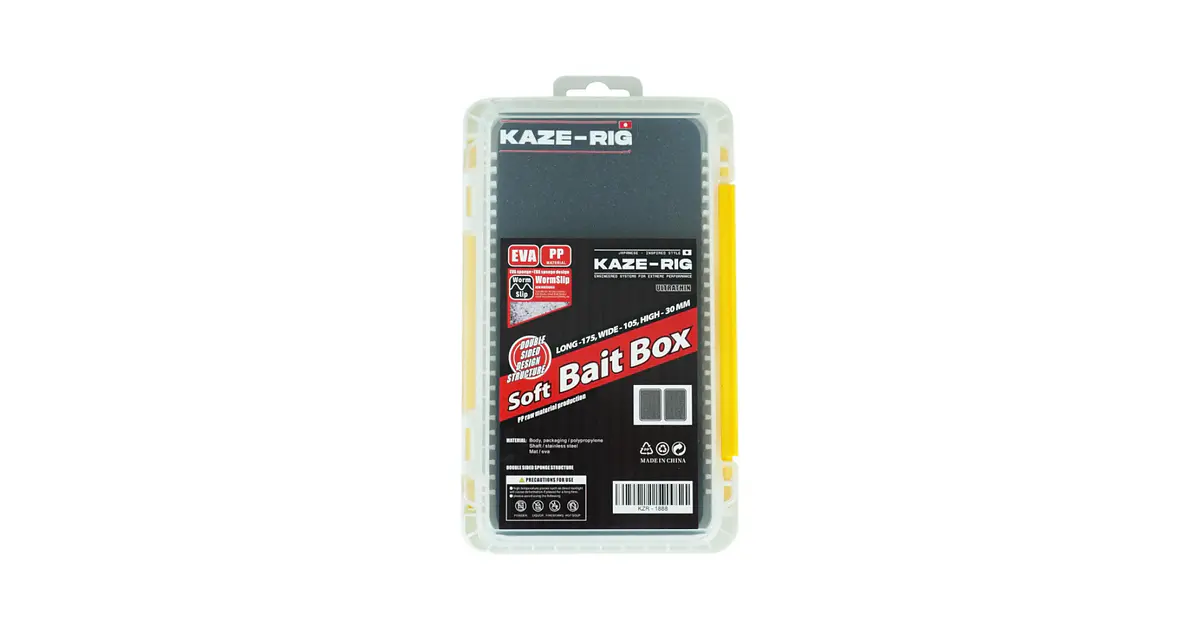 Caja Kaze-Rig Soft Bait Box Doble Cara