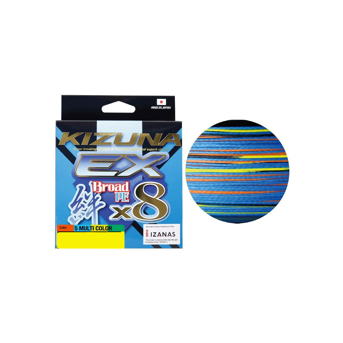 Multifilamento Owner Kizuna EX x8 150m Multicolor 1