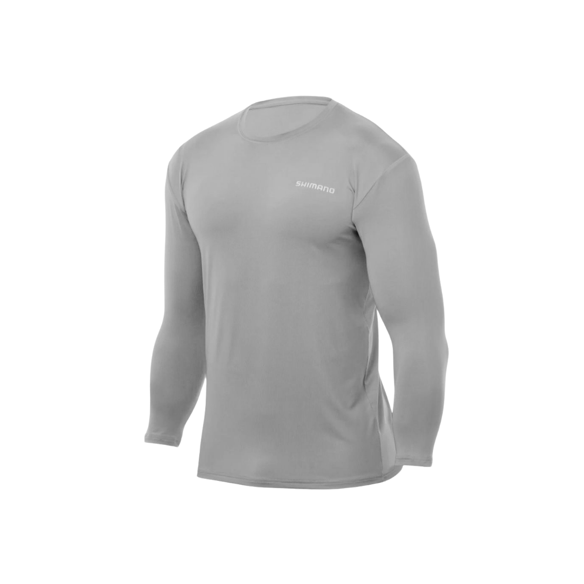 Polera Shimano Tech Tee manga larga Light Grey 1