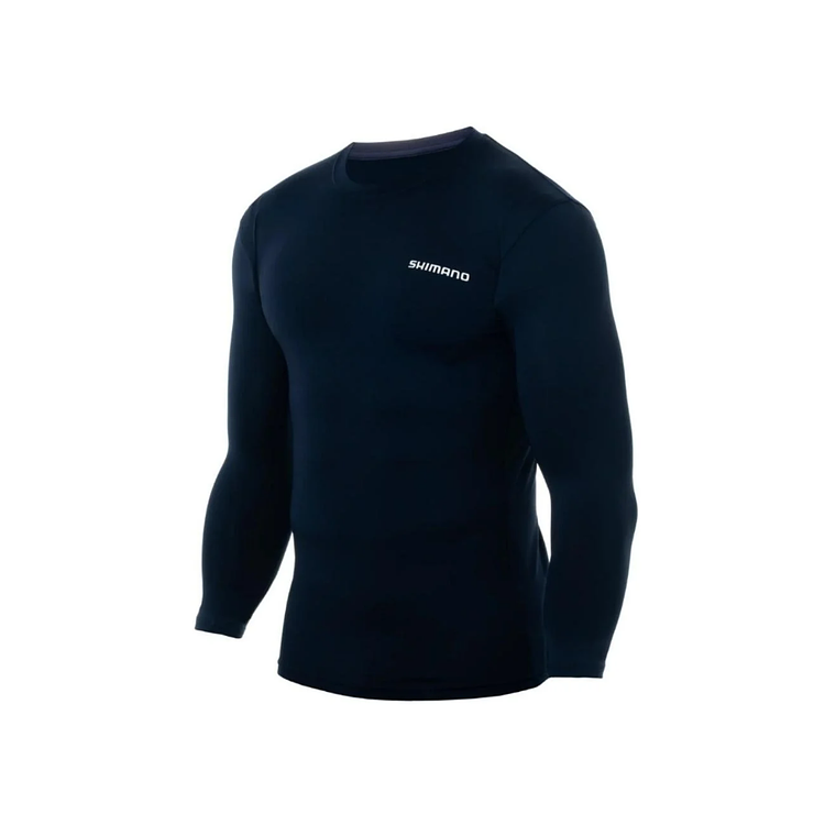 Polera Shimano Tech Tee manga larga Dark Blue 1