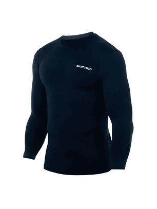 Polera Shimano Tech Tee manga larga Dark Blue