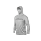 Polera Shimano Tech Tee manga larga con capucha y buff Grey - Miniatura 1