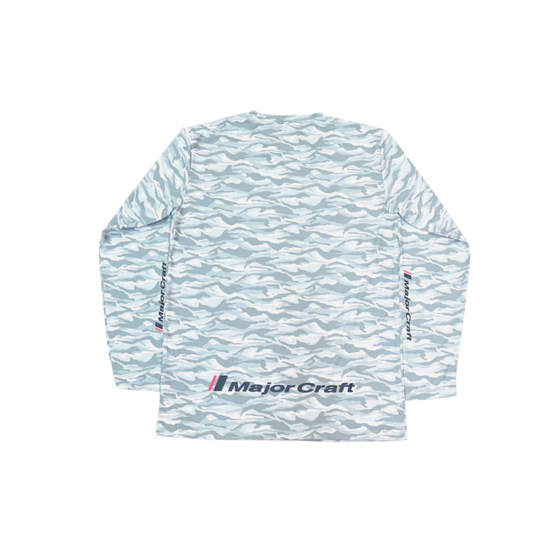 Polera Major Craft Manga larga Grey Camo 2