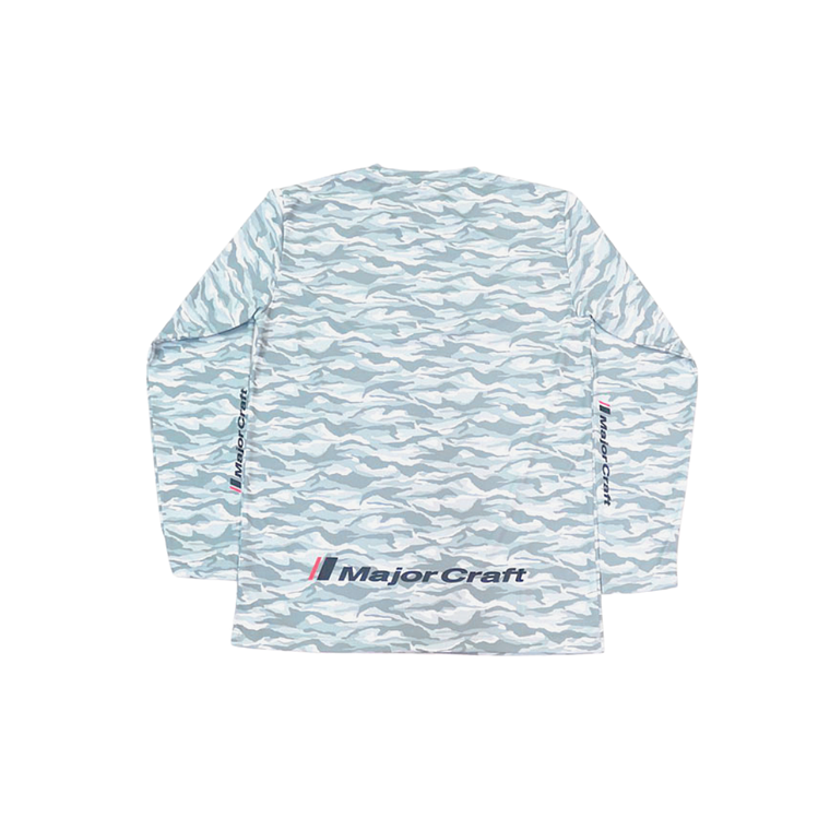 Polera Major Craft Manga larga Grey Camo 2