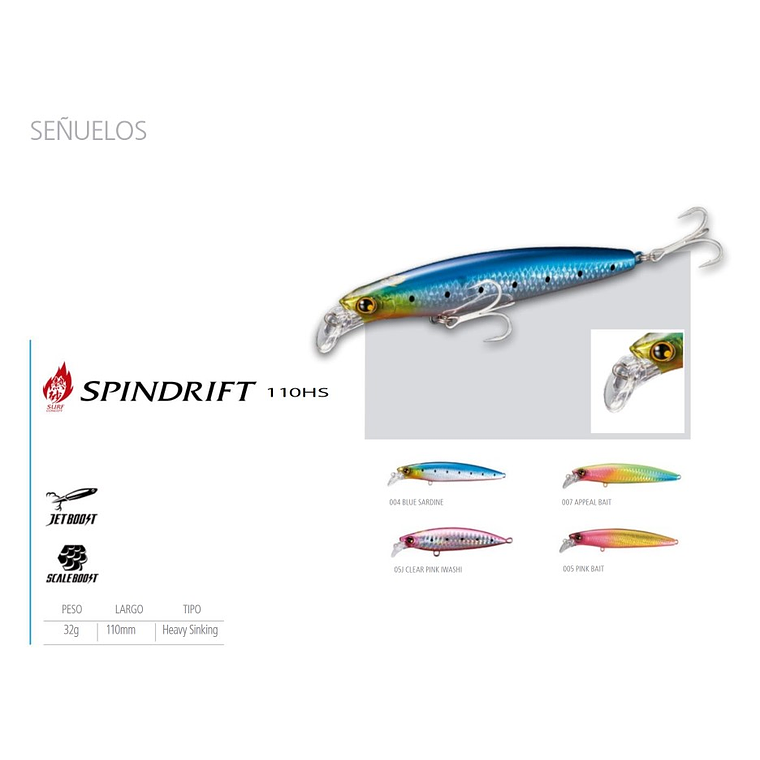 Shimano Spindrift 110hs 32g 5