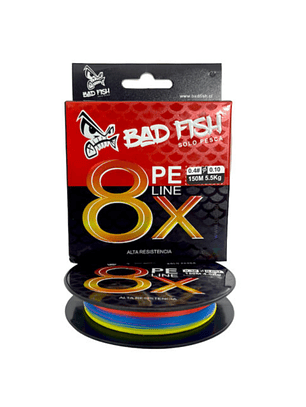 Multifilamento BadFish 8x 150m Multicolor