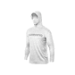 Polera Shimano Tech Tee manga larga con capucha y buff Light Grey - Miniatura 1