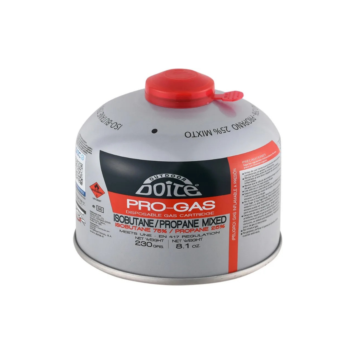 Gas Mixto para Cocinillas 230 grs Doite  1