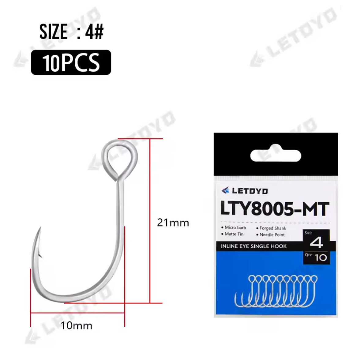 Anzuelo Inline Letoyo LTY8005-MT 2