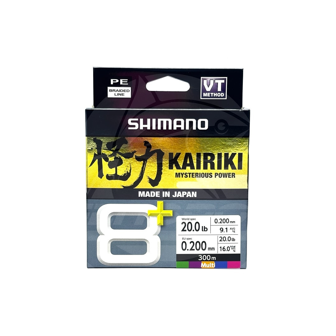 Multifilamento Shimano Kairiki 8 plus 300m Multicolor 2