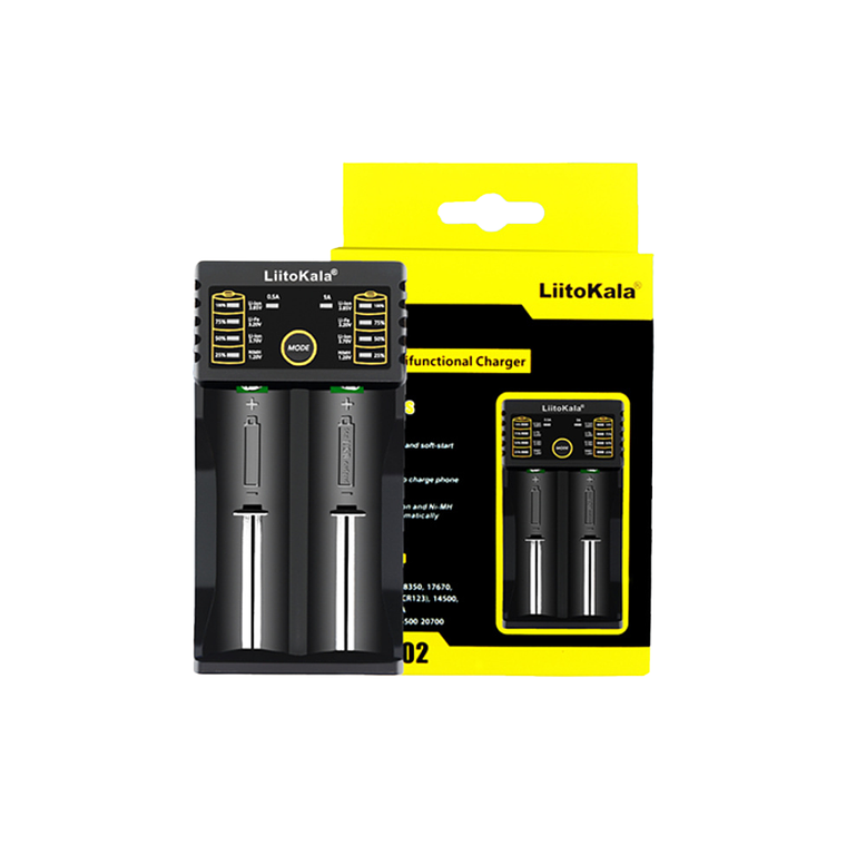 Cargador de Bateria doble Lii-202 Liitokala 1