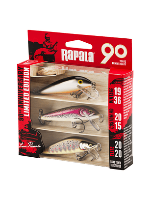 Kit Señuelos Rapala 90º aniversario Mid Naturistic Edición Limitada