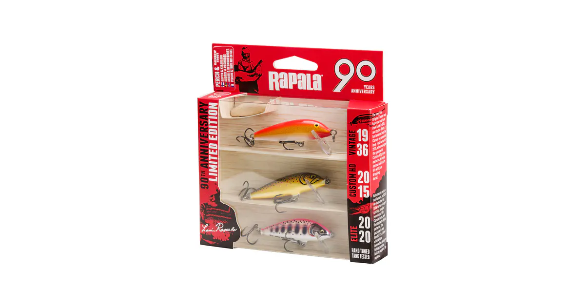 Kit Señuelos Rapala 90º aniversario Small Bright Edición