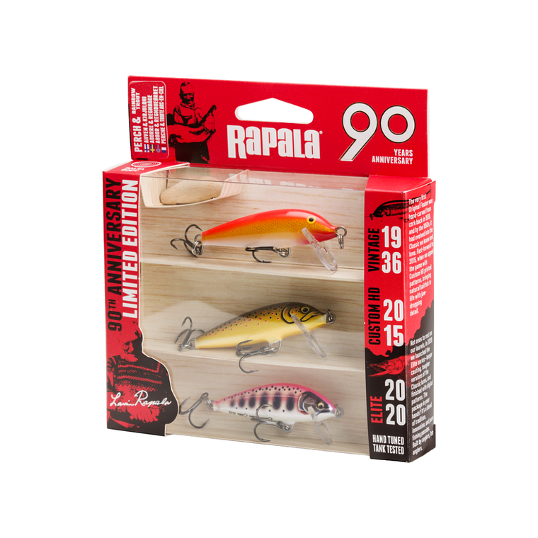 Kit Señuelos Rapala 90º aniversario Small Bright Edición Limitada 1