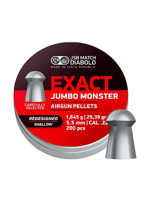 Poston JSB Exact Jumbo Moster Rediseñados Shallow 200 pcs