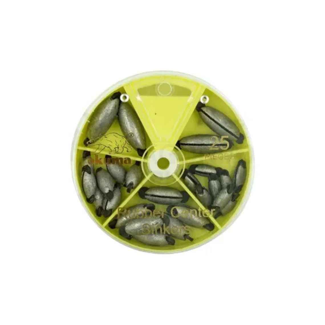 Display de plomos Okuma S-140 Ranuradas con gomas 25 unidades 2