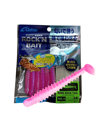 Vinilos Cultiva Rock'n Bait Ring Kick Tail - 6pcs