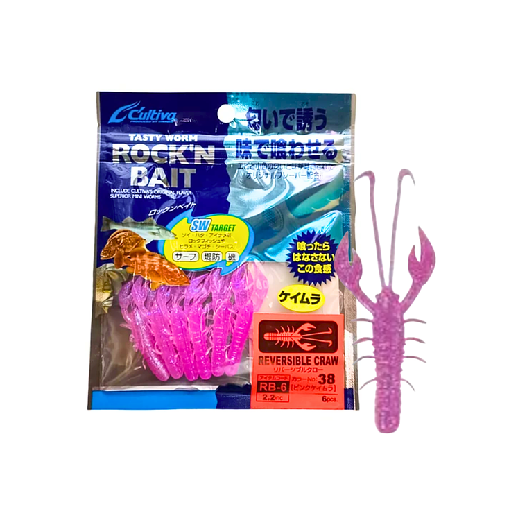 Vinilos Cultiva Rock'n Bait Reverse Craw - 6pcs 1