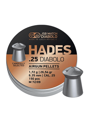 Poston JSB Hades .25 Diabolo 6.35mm - 26,54gr 150 pcs