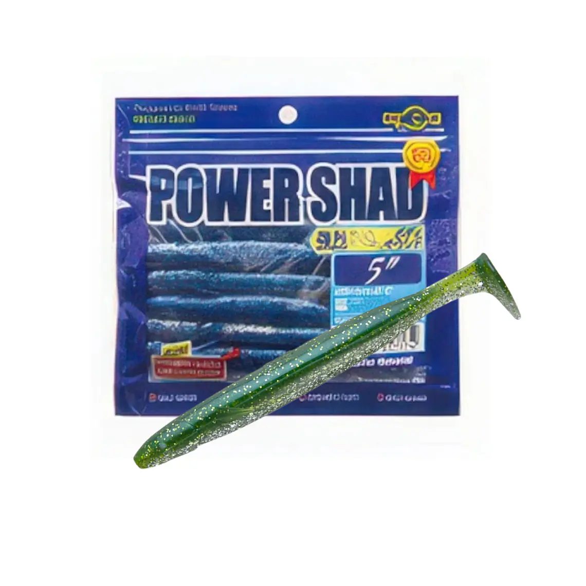 Vinilo EcoGear Power Shad 5″ con aroma y sabor 2