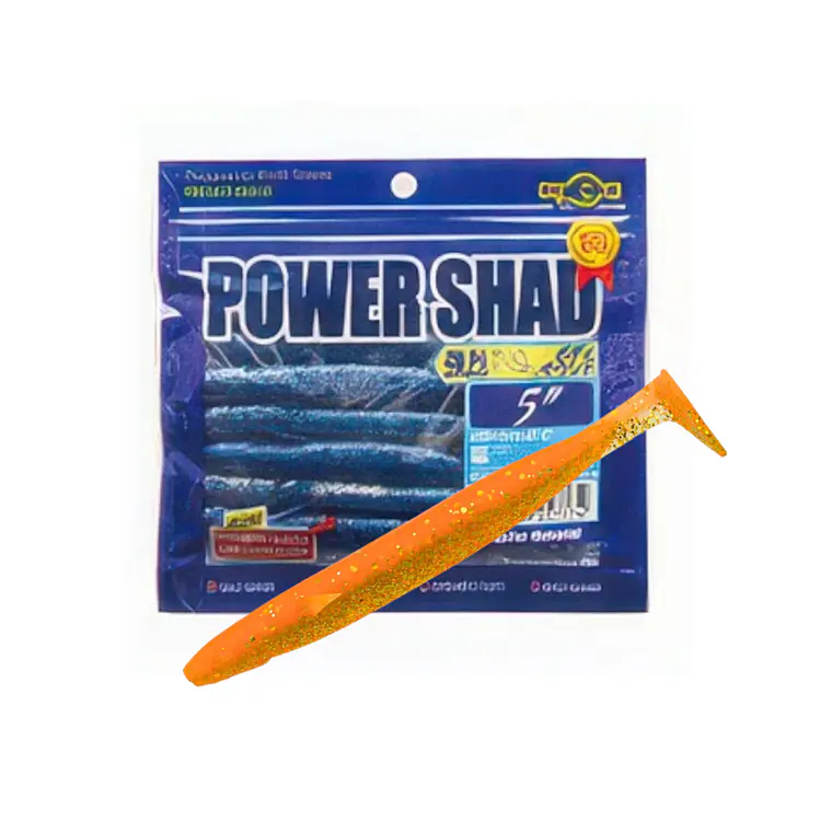 Vinilo EcoGear Power Shad 5″ con aroma y sabor 1