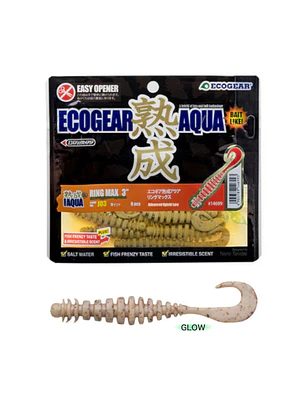 Vinilo EcoGear Jukusei Aqua Ring Max 3″ con aroma y sabor