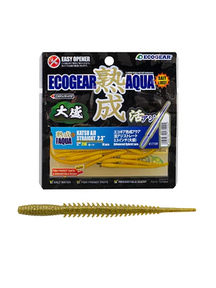 Vinilo EcoGear Jukusei Aqua Katsu Aji Straight 2.3″ con aroma y sabor