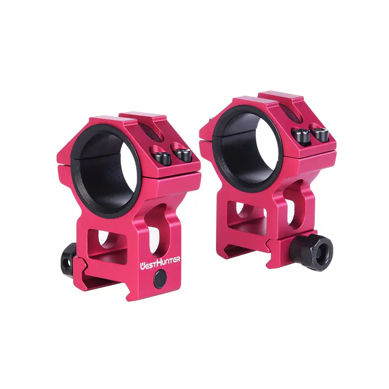 Monturas West Hunter High Profile Picatinny Azul/Rojo 3