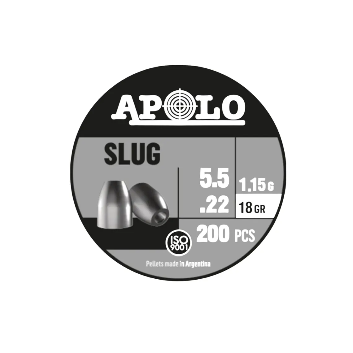Poston Apolo Slug 5.5 18gr 200pcs 1