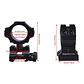 Monturas West Hunter ajustable Picatinny Rojo - Miniatura 3