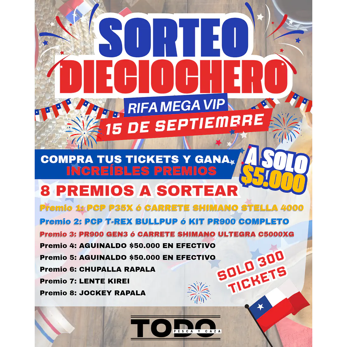 Ticket Sorteo Dieciochero 1