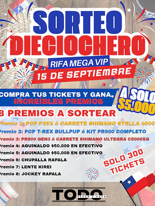 Ticket Sorteo Dieciochero