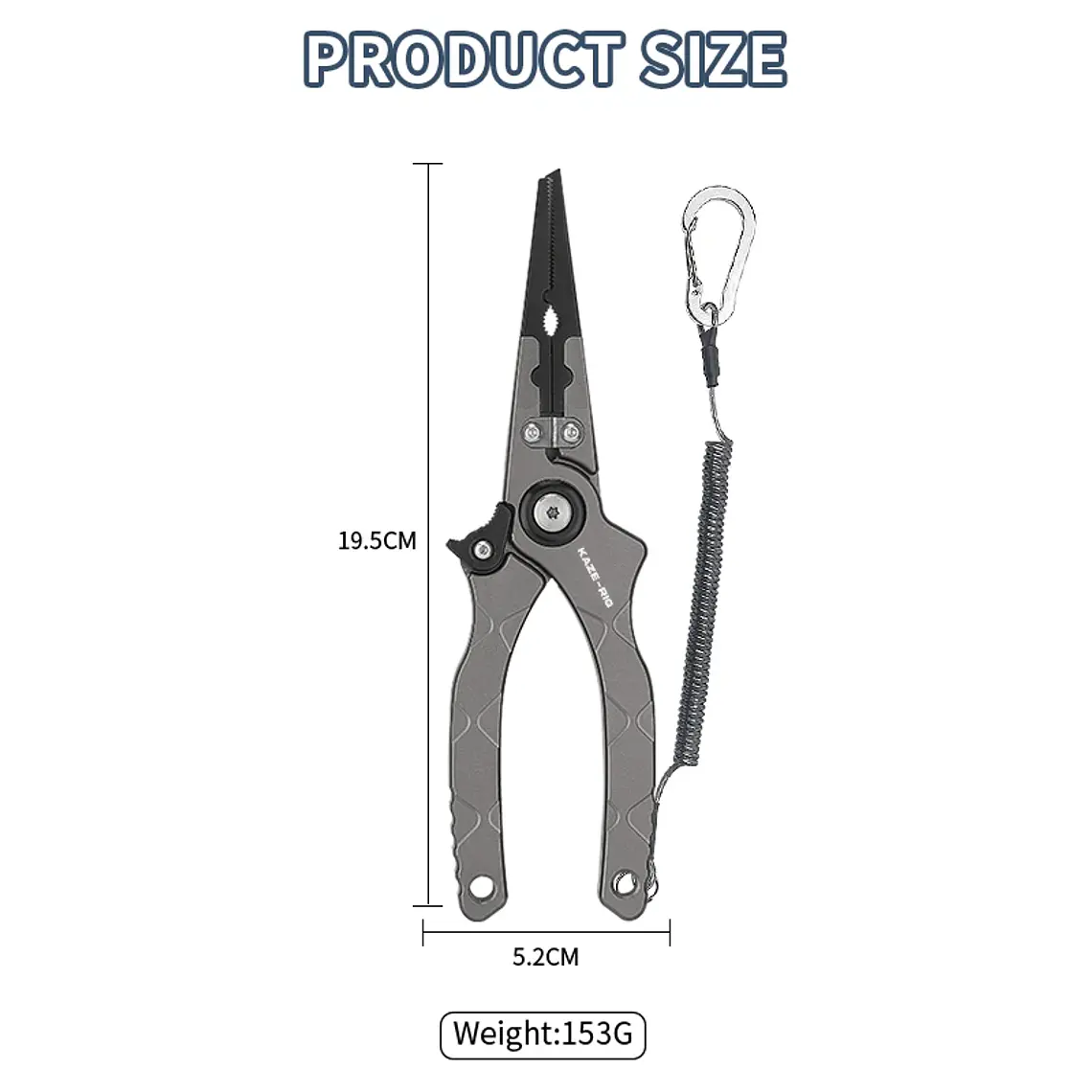 Alicate de pesca Kaze-Rig multifuncional ProGrip 2
