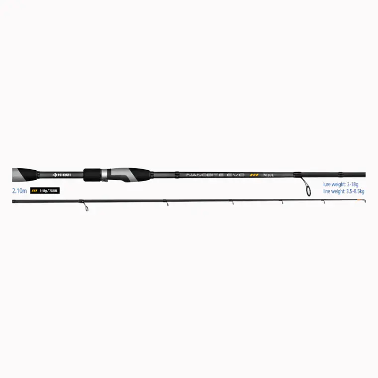 Caña Kirei NanoBite Evo Rod 702UL 2,10m 3-18g 2