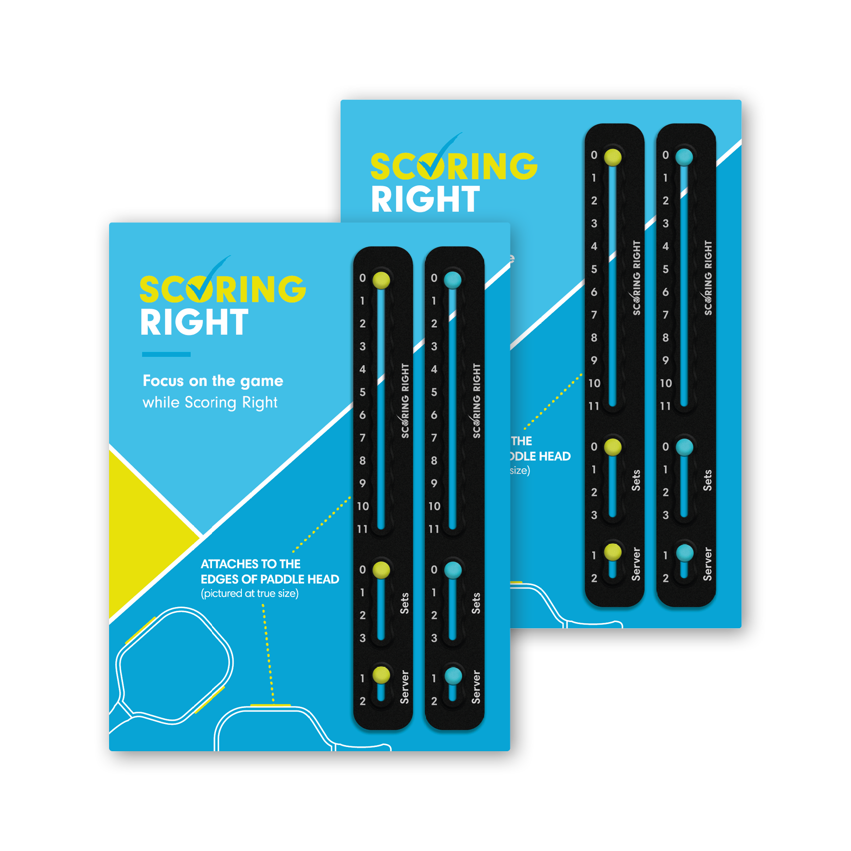 Scoring Right - ﻿Pickleball - Color Negro