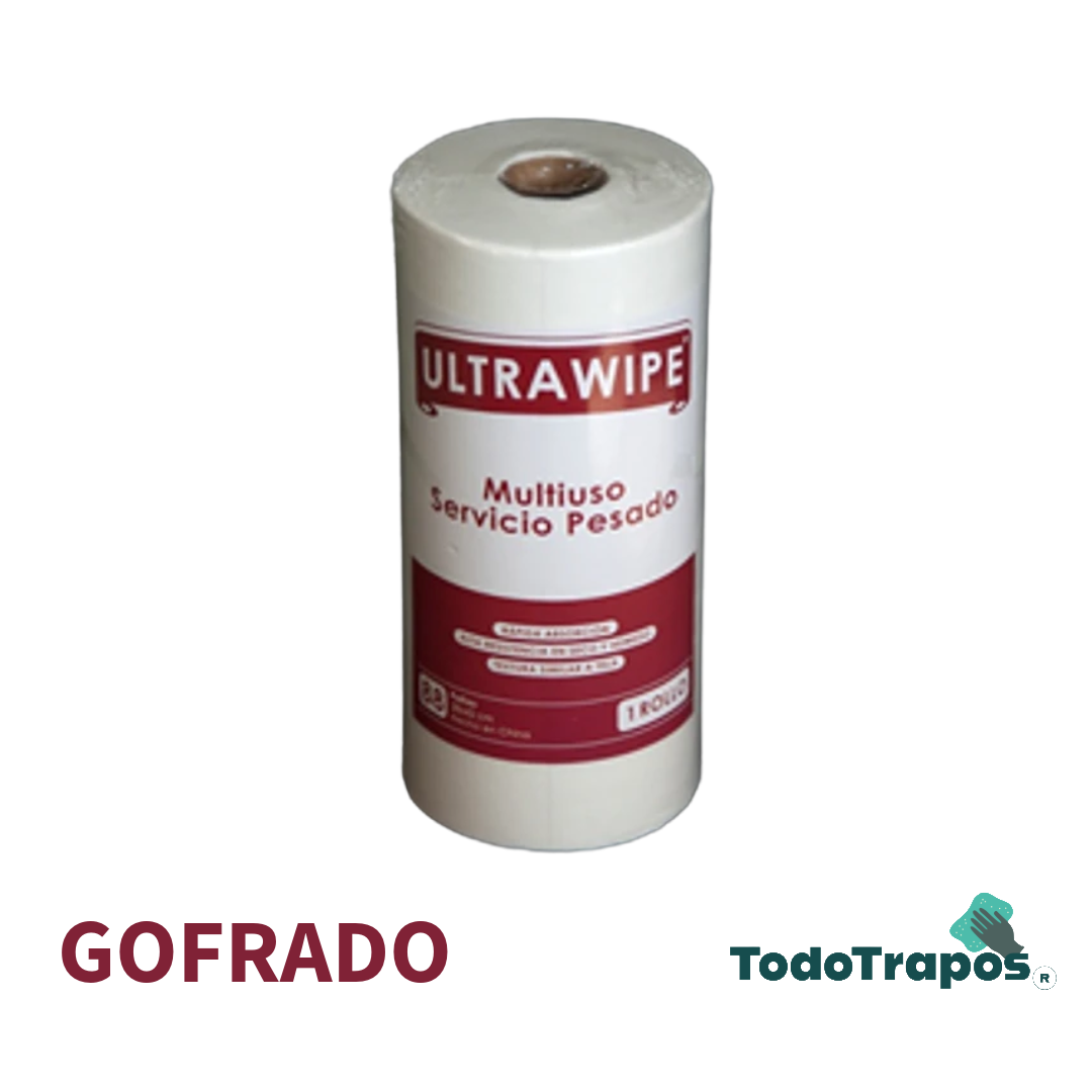 Paños Ultrawipe Gofrado 88 paños 28x42 cm Etiq. Roja / $ 6.210 mas IVA