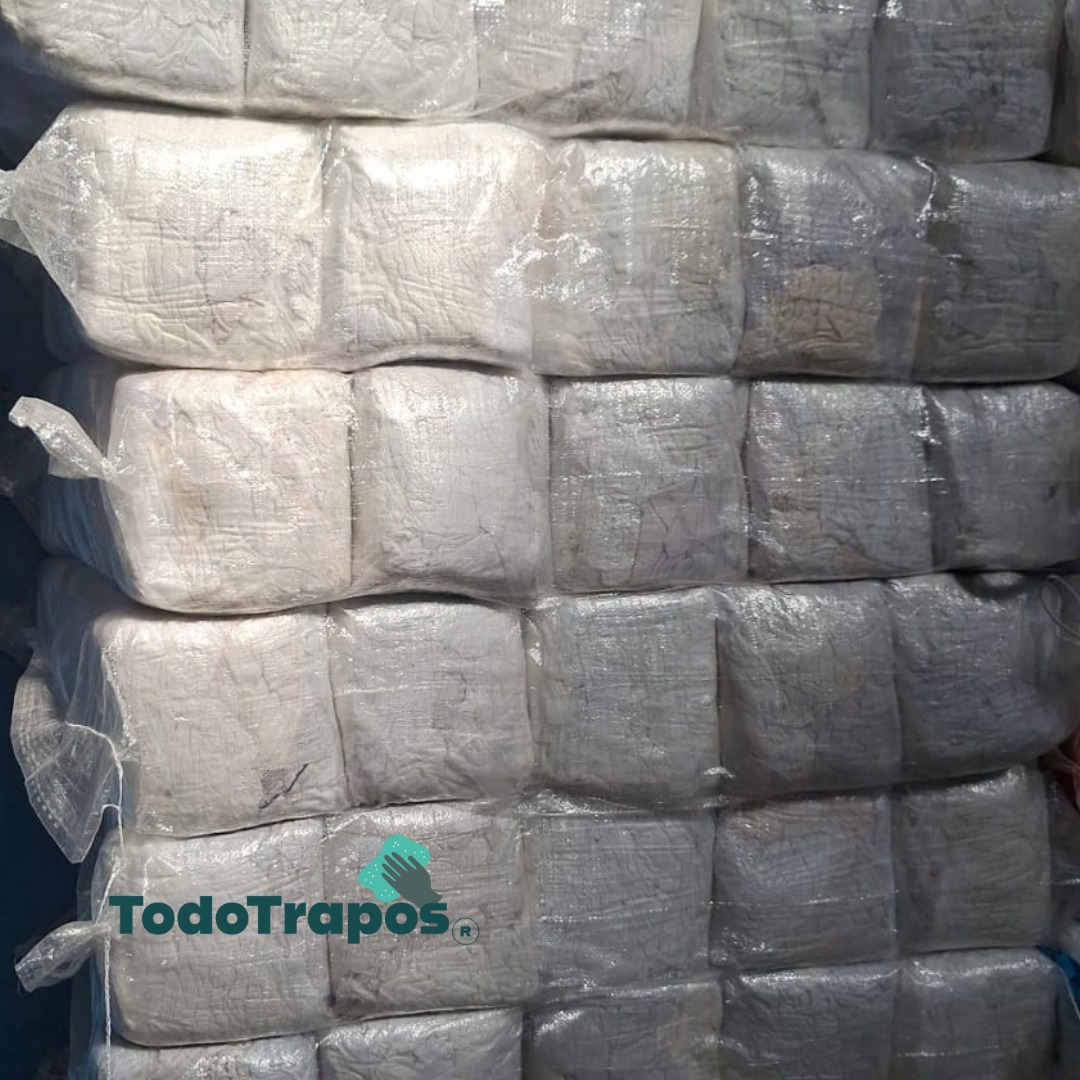 Paños de Algodón Blanco Bolsa de 1 kg.