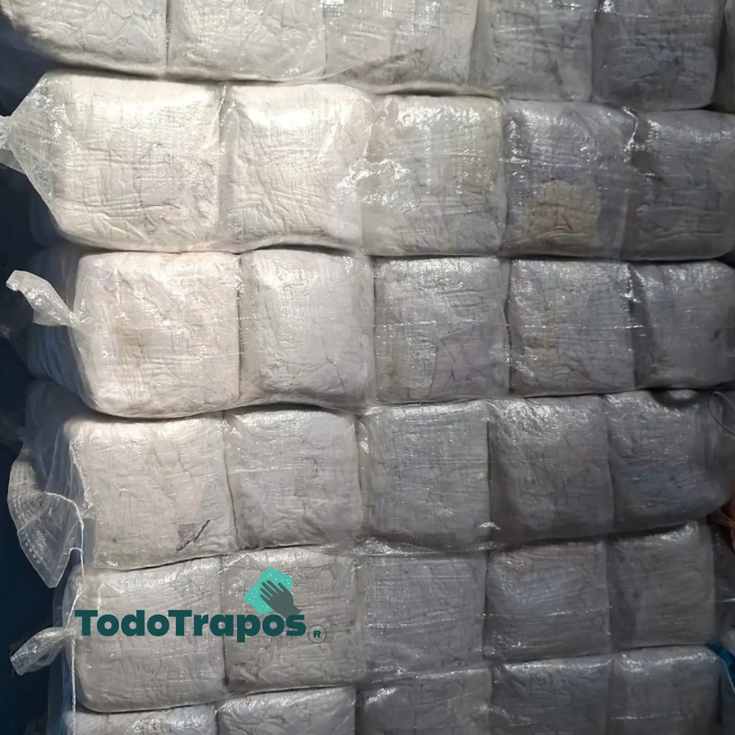 Paños de Algodón Blanco Bolsa de 1 kg. 1
