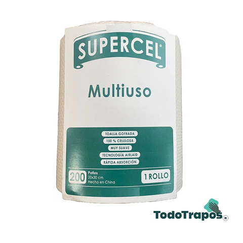 Paños SuperCel 200 paños Airlaid de 20x30 cm