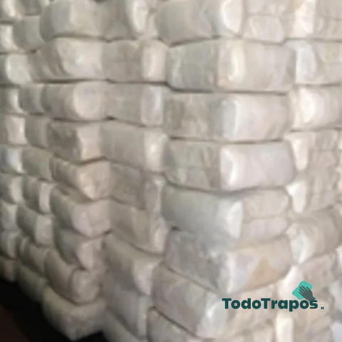 Paños de Algodón Blanco  10 kg  Prensado Precio al comprar 250 Kg