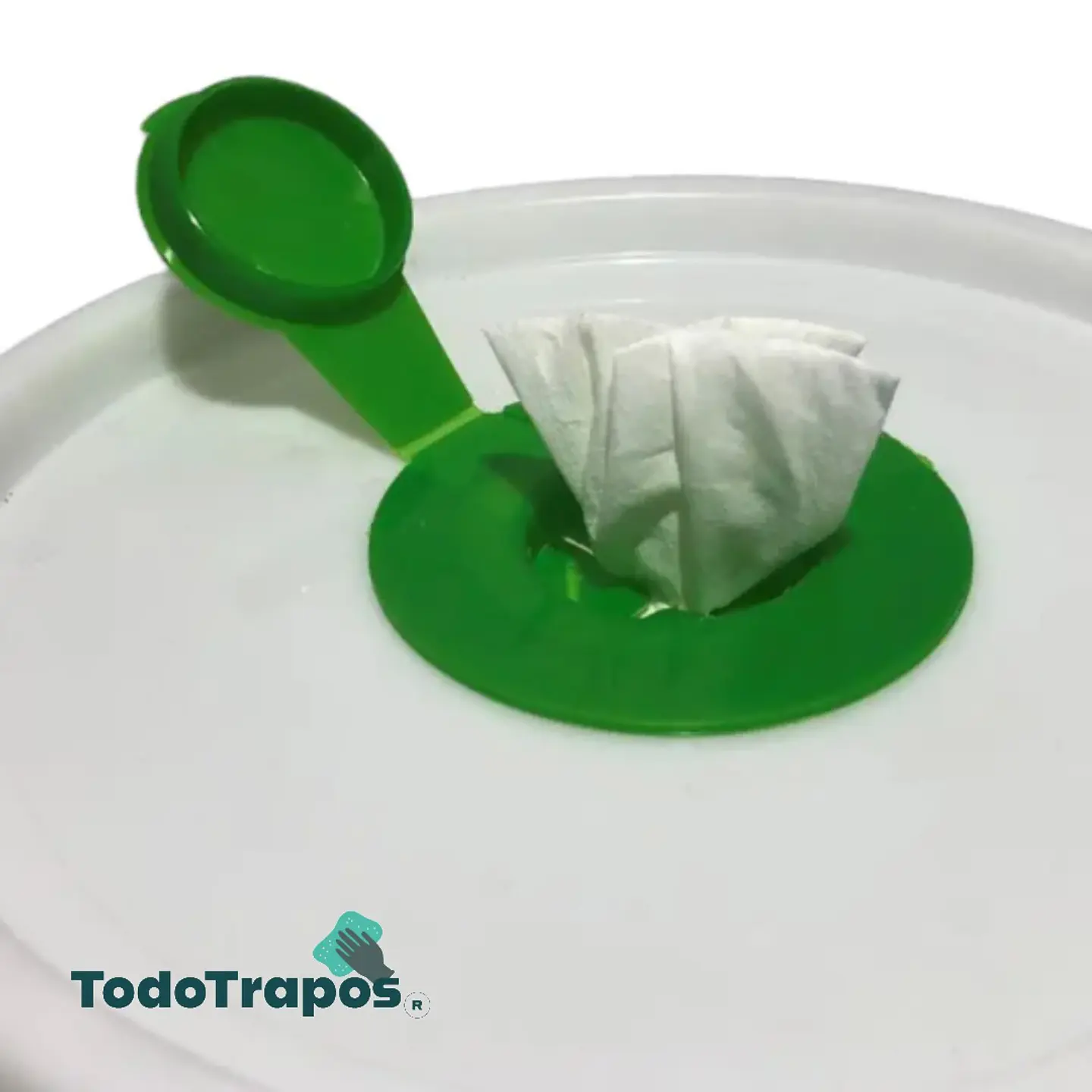 Paños Ultrawipe Pre pícados Etiqueta Verde + Bidón 3