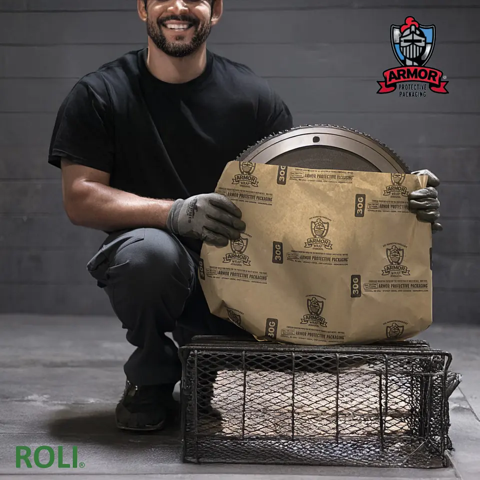 ROLLO PAPEL VCI KRAFT ANTIOXIDANTE ARMOR WRAP 30G 1.22 MT ANCHO X 450 MTS 3