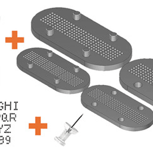 Kit Plantilla - Molde Grabado Patentes 2 Tamaños Incluidos